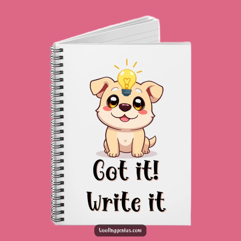 Funny Lightbulb Dog Notebook: Jot Down Brilliant Ideas!