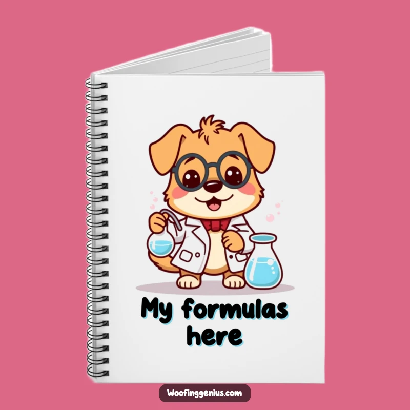 Funny Dog Scientist Notebook - Record Your Brilliant Discoveries!