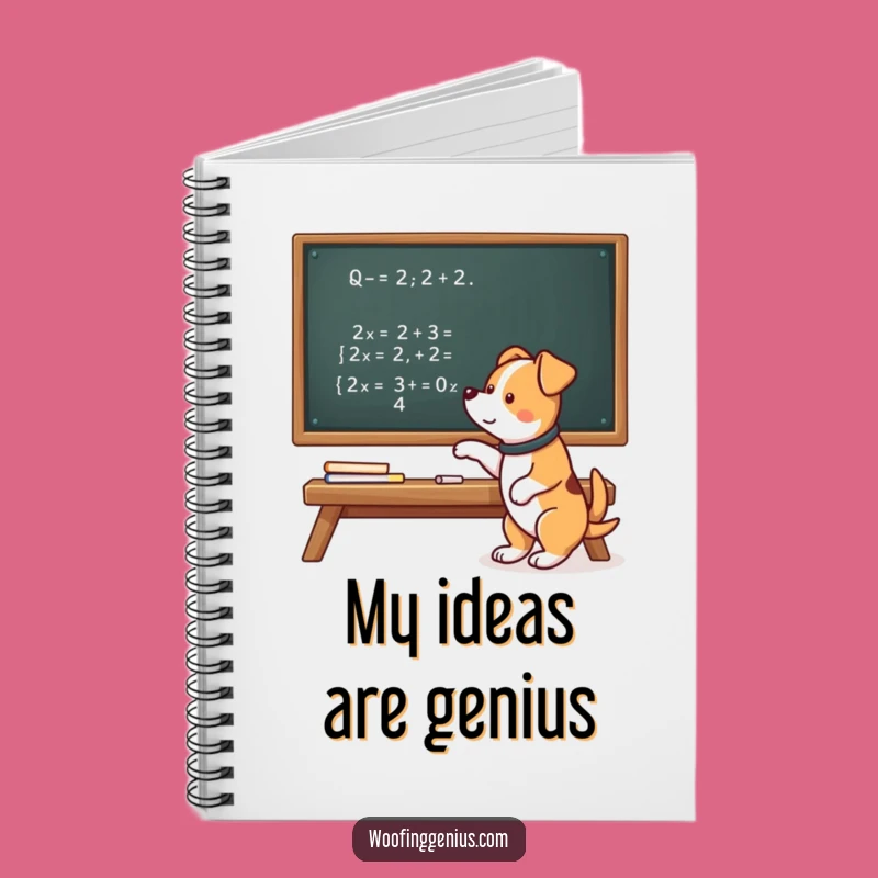 Funny Smart Dog Notebook - Jot Down Brilliant Ideas Gift!