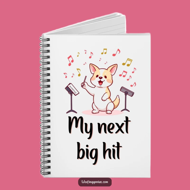Funny Dog Maestro Notebook - Compose Your Thoughts, Perfect Funny Gift for Musicians