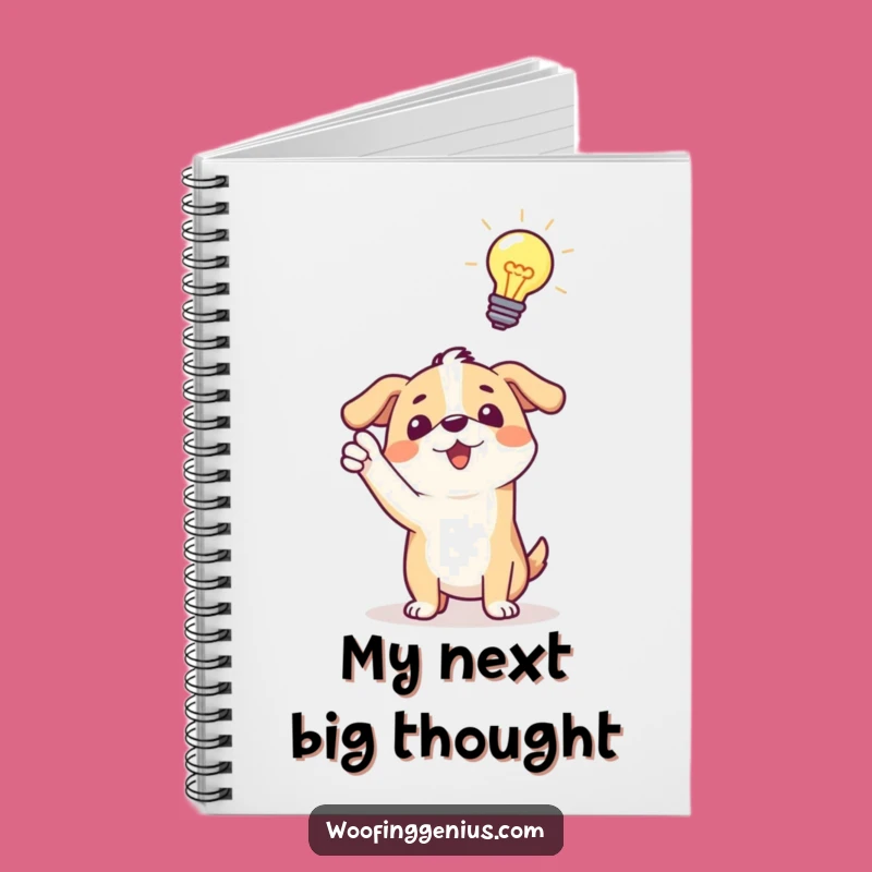 Funny Dog Idea Notebook: Lightbulb Pooch Journal, Perfect Gift!