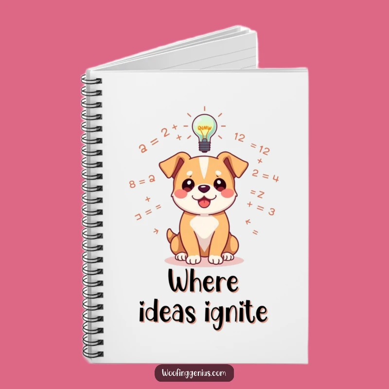 Funny Dog Idea Journal: Eureka Equations, Perfect Note-Taking Gift