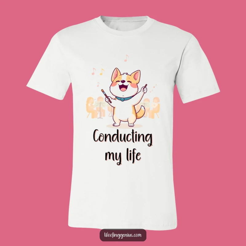 Funny Conductor Dog T-Shirt: Unleash Your Inner Maestro with this Hilarious Tee