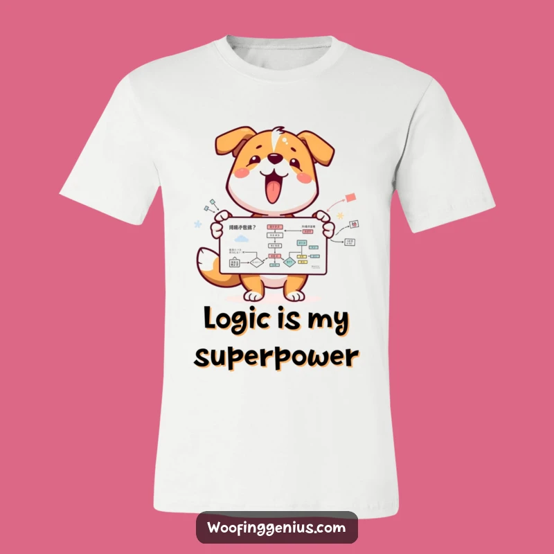 Funny Dog Flowchart Enthusiast T-Shirt - Hilarious Gift for Dog Lovers!