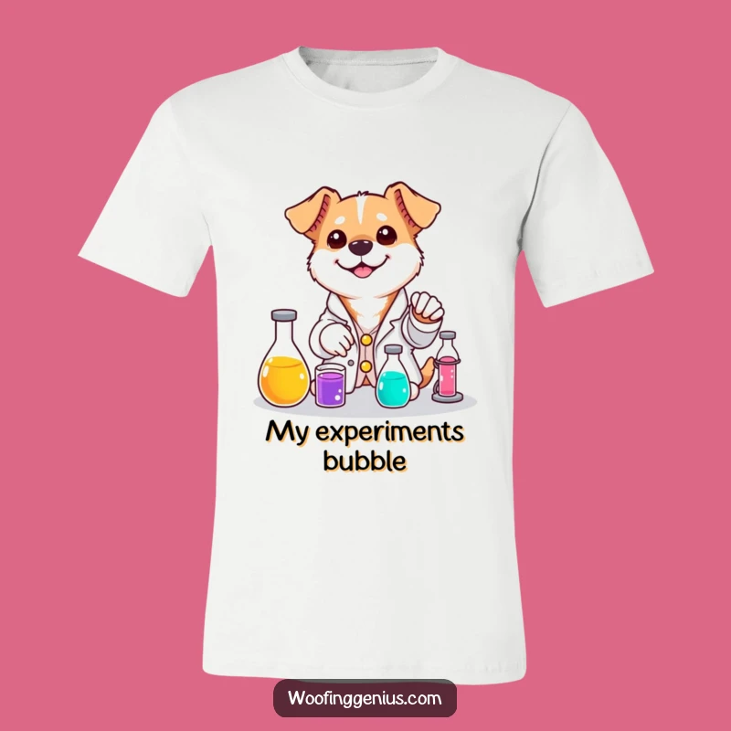 Funny Dog Lab T-Shirt - Scientist Potion Mixer Tee