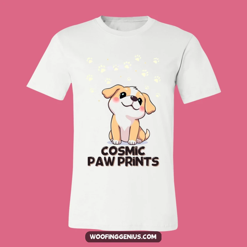 Funny Dog Paw Print Sky T-Shirt: Wear Your Love for Pups Hilariously