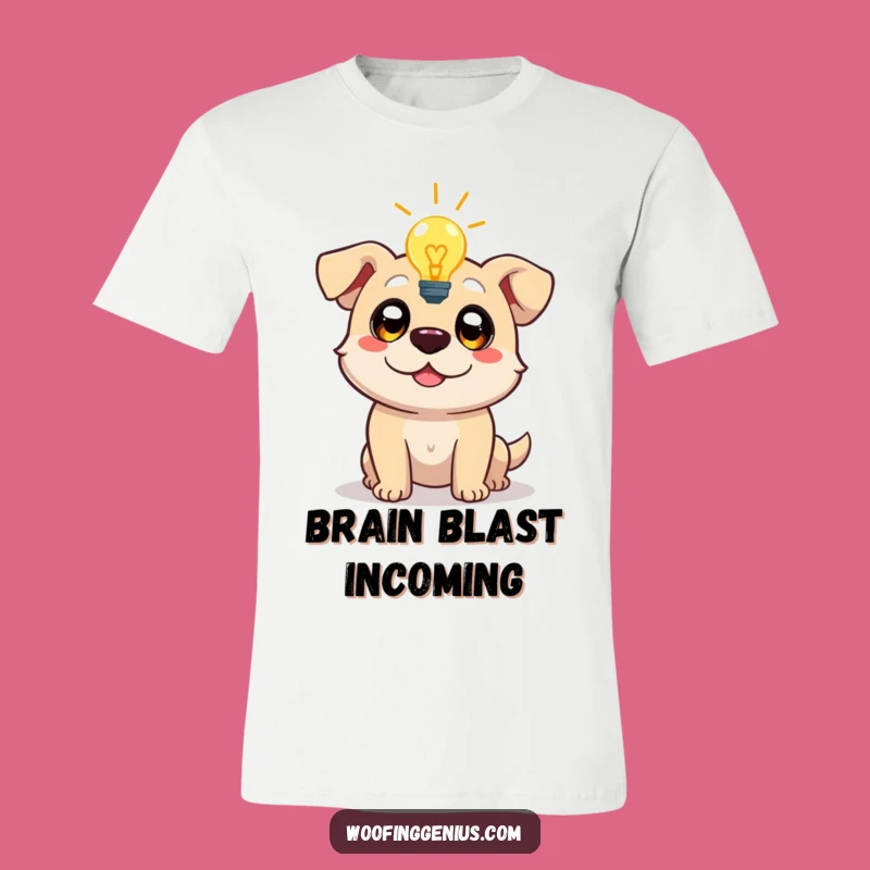 Funny Lightbulb Dog T-Shirt: Bright Ideas Graphic Tee!