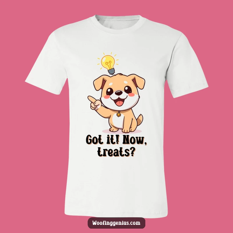 Funny Idea Dog T-Shirt: Lightbulb Moment Canine's Energetic Pointer Gift