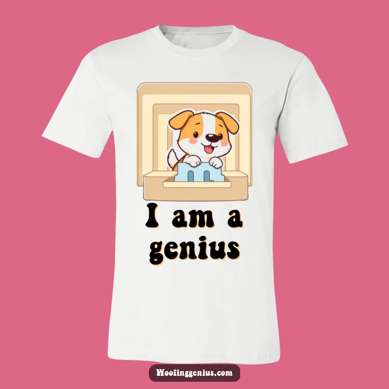 Funny Maze Solver Dog T-Shirt - Smart Pup, Clever Puzzle Tee Gift