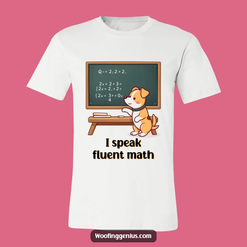Funny Smart Dog Equation T-Shirt - Hilarious Brainiac Pup Tee Gift!