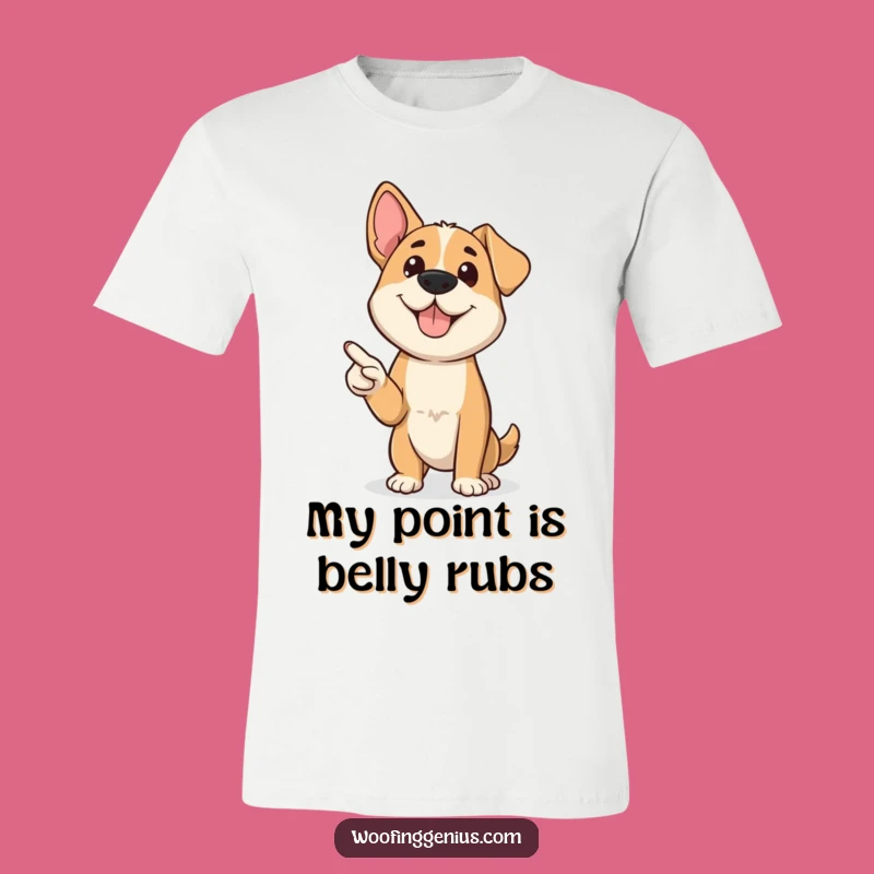 Funny Presenter Dog T-Shirt: Confident Canine's Pointer Tee Gift