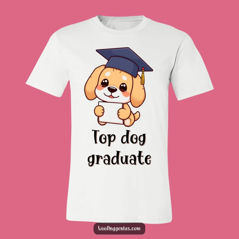 Funny Graduation Dog T-Shirt: Smart Canine Diploma Graduate Gift