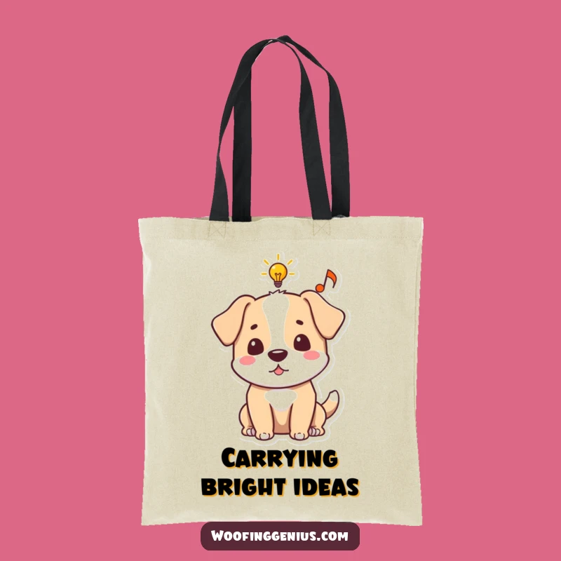 Funny Dog Idea Carrier Tote Bag - Hilarious Bag for Creative Minds