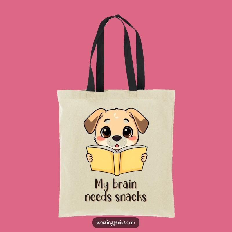 Funny Dog Book Lover Tote Bag: Smart Pooch Carry-All, Ideal Gift!
