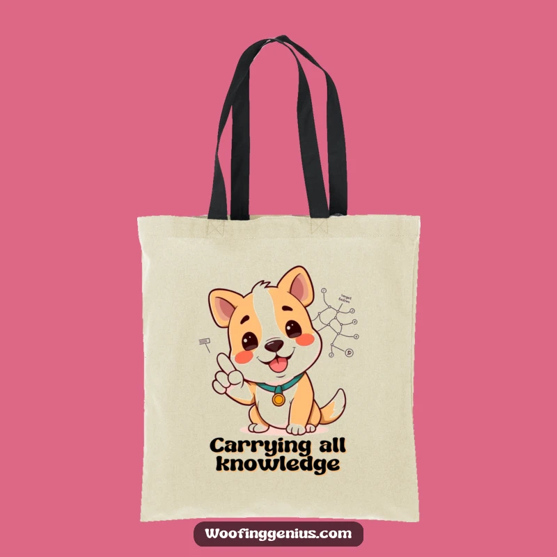 Funny Dog Diagram Tote Bag - Carry Your Ideas with Clarity!