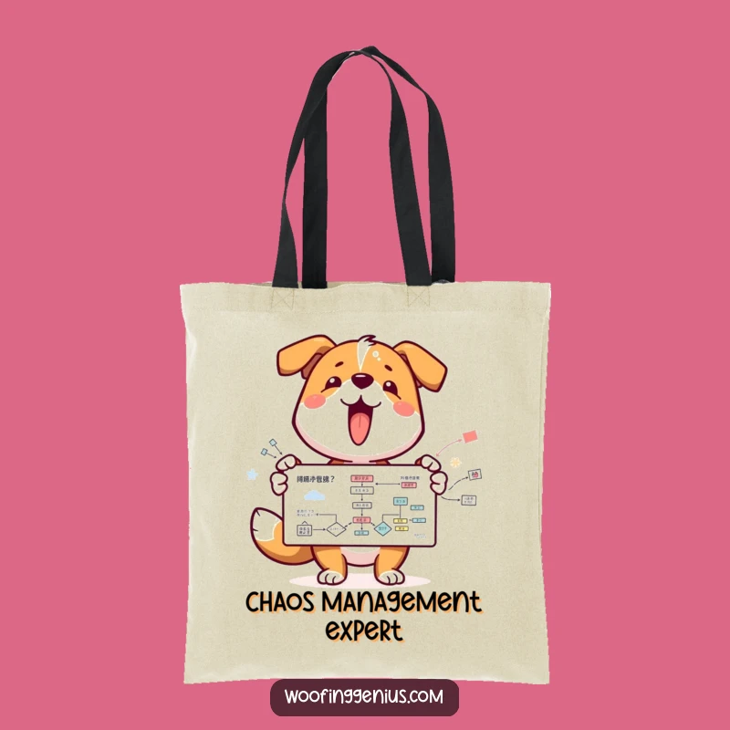 Funny Dog Flowchart Tote Bag - Carry Your Ideas in Style!